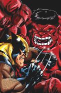 Wolverine vs red hulk by kiara kitsu-d5zgr41