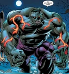 Grey hulk with the power cosmic