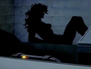 Using her newly gained superhuman strength, she breaks herself free from her restraints