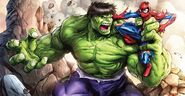 Wallpapersden.com hulk-vs-spiderman-art 1920x1080