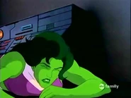 She-Hulk waking up realizing that her new form sometimes feels pain