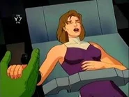 Jennifer in pain as Hulk watches her