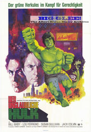 Incredible Hulk German movie poster 1977