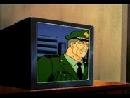 General Ross giving an update on his pursuit of the Hulk