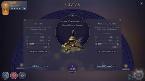 Civics screen