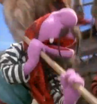 The Hispaniola Crew's purple whatnot pirate from Muppet Treasure Island.