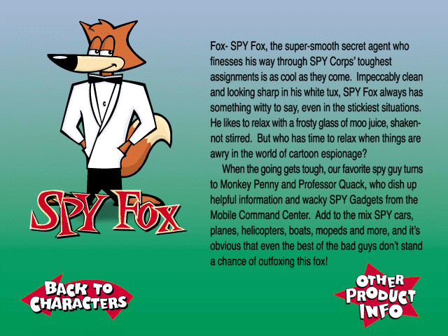 humongous entertainment spy fox