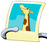 Putt-Putt's picture of Mrs. Giraffe.