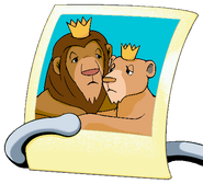 Putt-Putt's picture of Leo and Leona