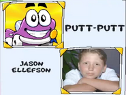 Putt-Putt and his voice actor, Jason Ellefson