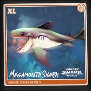 Пелагическая большеротая акула на карточке Hungry shark world