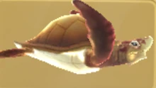 A giant turtle as it is seen in the missions' screen