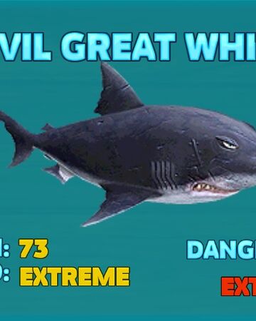 evil great white shark  hungry shark wiki  fandom