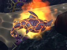 Franz ate an enemy Pyro Shark...