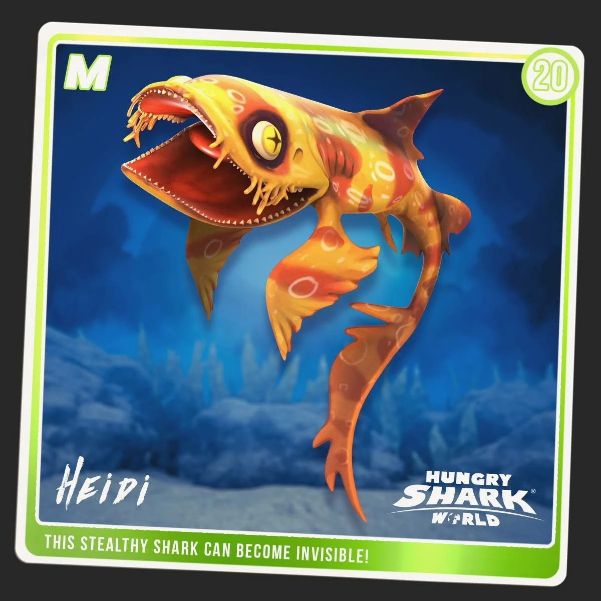 Heidi (Wobbegong) Hungry Shark Wiki Fandom