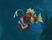 An Anglerfish in Hungry Shark World.