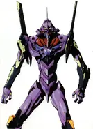 Eva Unit-01 from Neon Genesis Evangelion (The presumed basis of Mecha Sharkjira's color scheme)