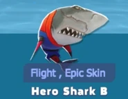 Hero Shark B skin in the Megalodon equip section