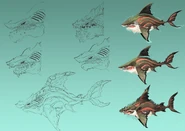 Ancient Megalodon concept art