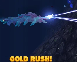 While gold rush is present, Luminite is able to activate his Rays Of Extinction