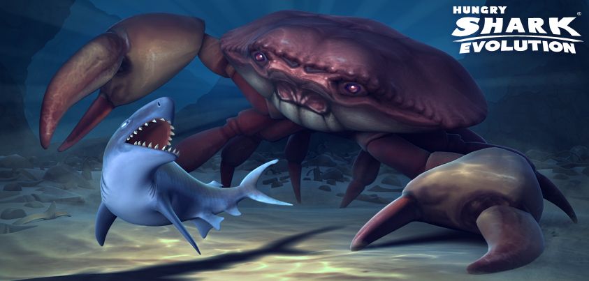 hungry shark evolution giant crab