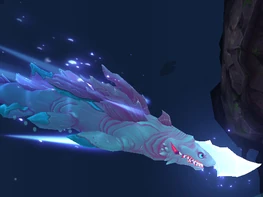 Luminite using the Horn Blade Ability to sink further down.