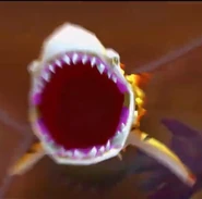 Shar-khan bites the screen.