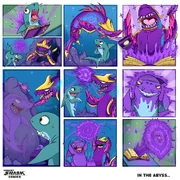 The origin of Dark Magic Shark