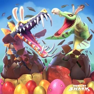 With Drago in an Easter event.