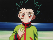 Gon discovering his new raw strength HXH 99 EP37 001