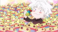 Killua loves sweets