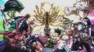 Meruem with Chimera Ants and Hunters along with Komugi in the fifth ending theme