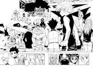 Chap 91 - Gon and Killua arriving at the Troupe's hideout