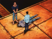 Majtani pretends to be unconscious