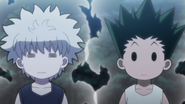 Gon and Killua reaction after meeting Knuckle