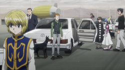 HxH2011 EP41 Nostrade Bodyguards escorting Neon