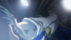 Kurapika punches Uvogin