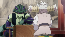 Meruem and Komugi playing Gungi