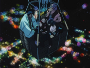 Phantom Troupe leaves York New City in an air balloon