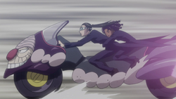 Amane and Canary riding Tsubone