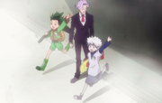 Gon y Killua llegan a la meta