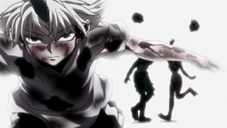 Killua beats the Ortho Siblings