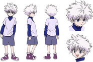 Killua's 2011 anime adaptation design