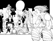 Franklin and other Phantom Troupe members celebrate