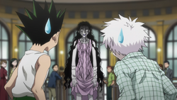 Gon and Killua meet Palm for the first time