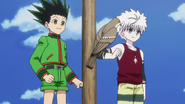 Gon and Killua reach Yorknew City