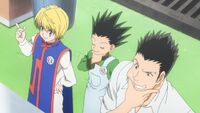 Kurapika, Gon, and Leorio cooking test