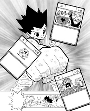 Chap 150 - Gon and Killua collecting cards in Dorias