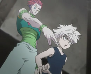 Hisoka amenza a Killua