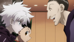 HxH2011 EP57 Nobunaga tries to befriend Gon and Killua